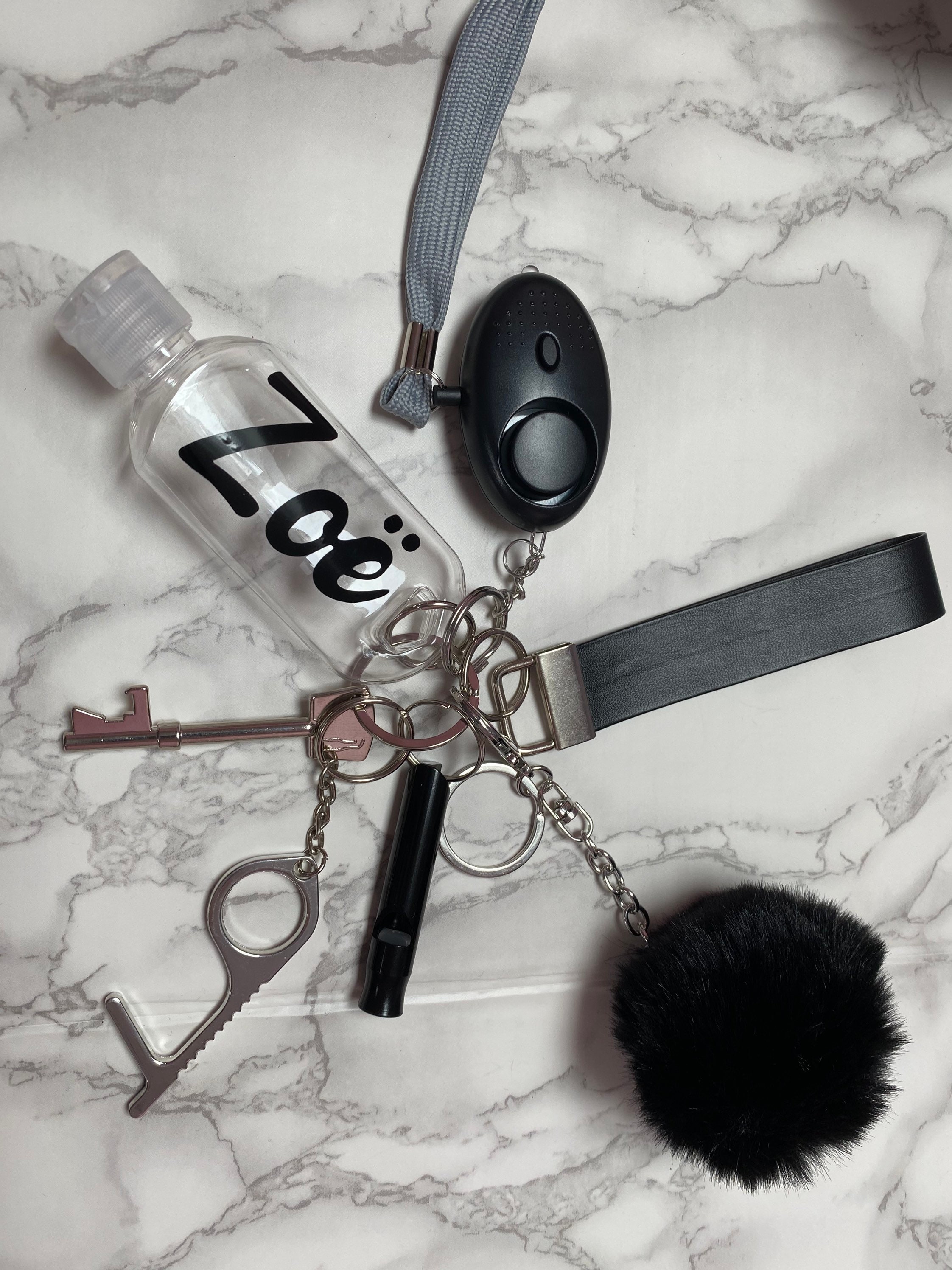 Personalised UK Legal safety keychains Black Etsy