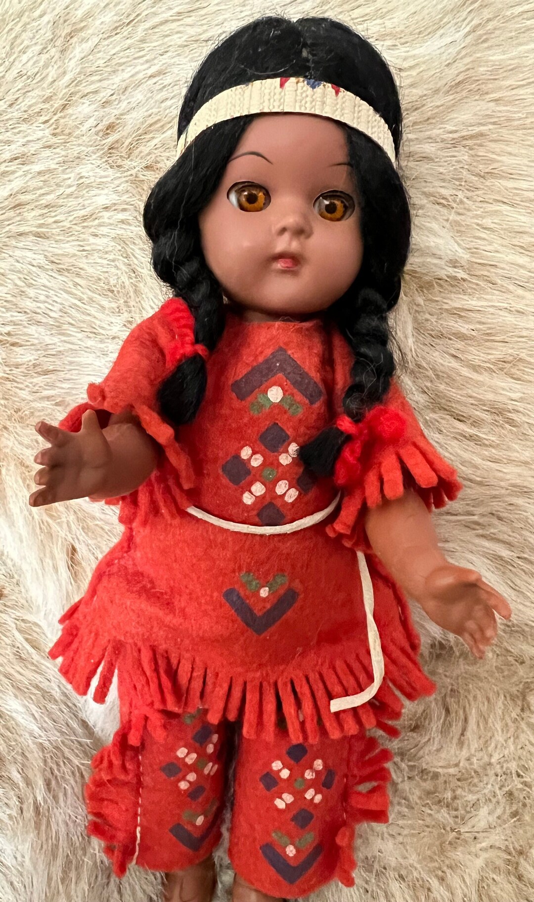 1960s Native American Indian Doll Collectible Doll Fully Etsy