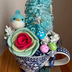 Love in Teacup Collectible ~ I Love You Gift ~ Thank You Gift ~ Mother's Day Gift ~ Teacher Appreciation Gift ~ Birthday Gift ~ Gift for Her