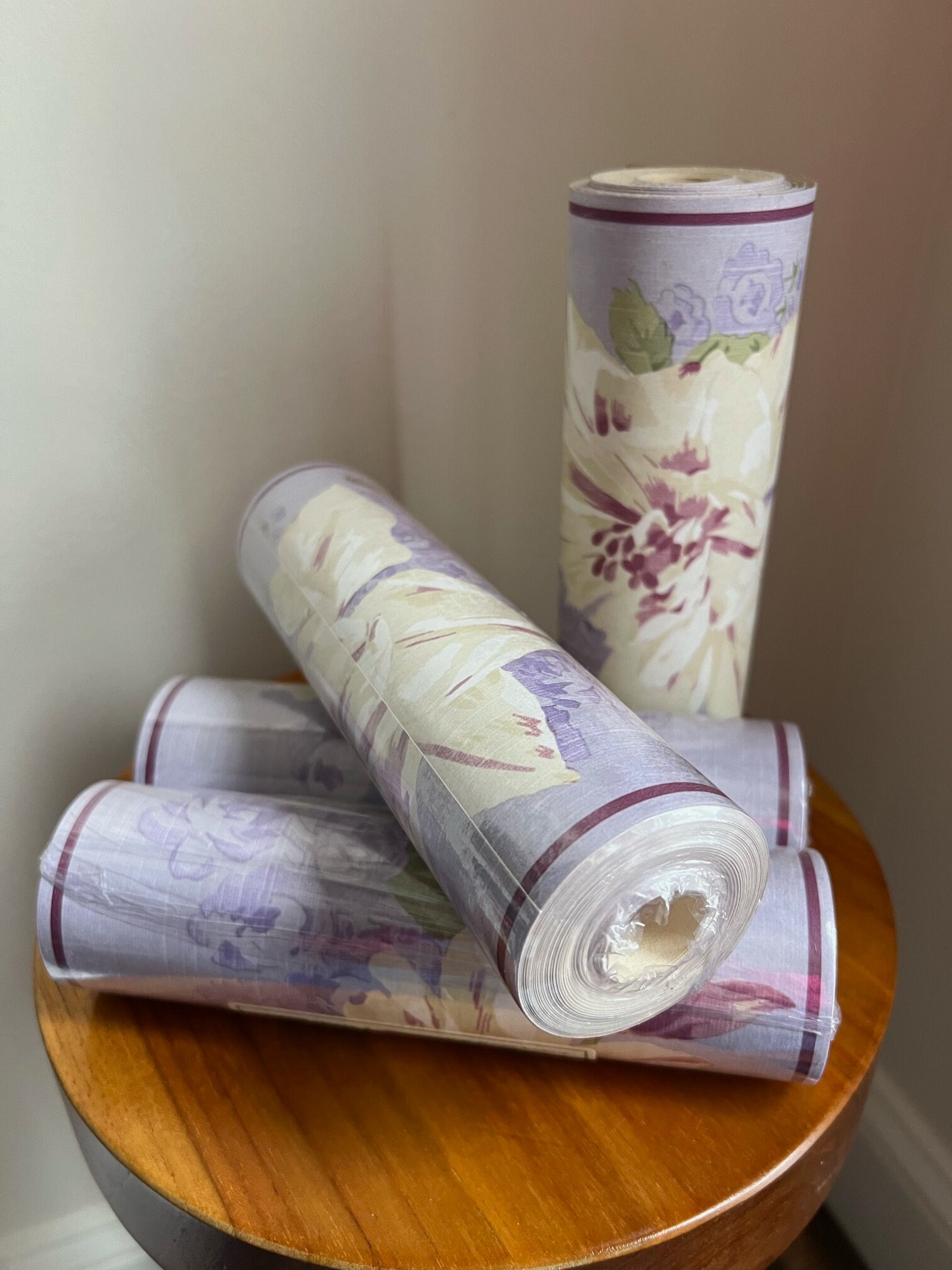 Four Vintage Laura Ashley Wallpaper Border Rolls Made in England for