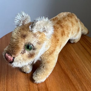 Vintage STEIFF Lion Stuffed Animal ~ Handsome 1950s German Made Lion ~ Very Rare STEIFF Lion ~ Excellent Condition ~ Vintage Toy Collectible
