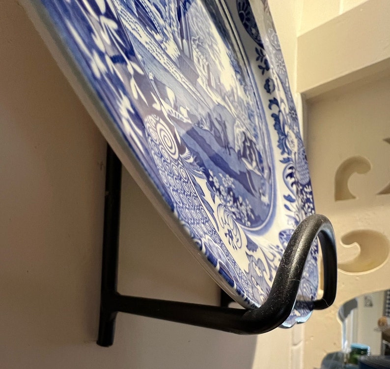 LONGABERGER Wrought Iron Wall Plate or Platter Holder Two Etsy