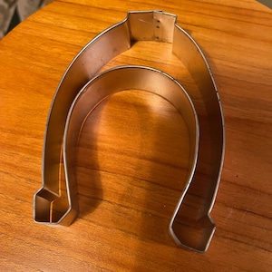Horse Shoe Cookie Cutter 4 inches Metal | Boho Western Southwestern Native | Farm Birthday Party | Handmade Cookie Cutter | Made in Vermont
