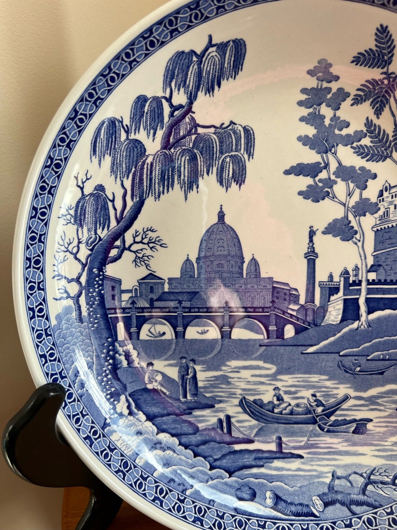 SPODE Blue Italian Pasta Bowlvintage SPODE Designpristine Condition