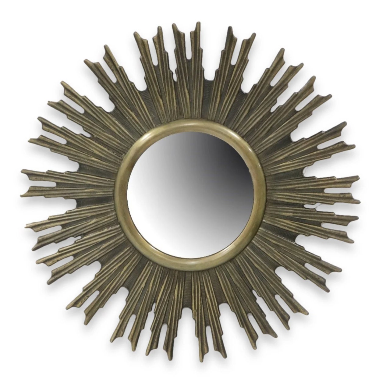 Set of 2 Luna™ Half-moon Bronze Tinted Contemporary Frameless Round Mirrors  Large, XL 