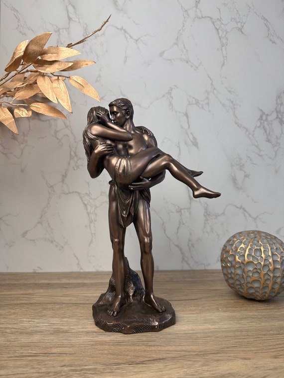 Lezen wandelen Citroen De geliefden bronzen afgewerkte man die vrouw naakt standbeeld - Etsy  Nederland