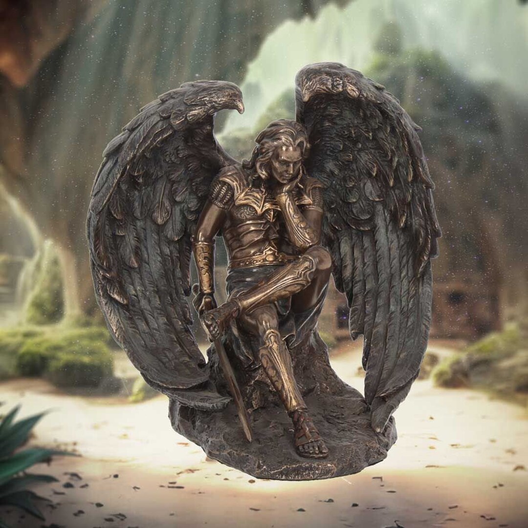 Lucifer Fallen Angel Bronze Figurine Exquisite Home Decor Etsy Lucifer Fallen Angel Bronze Figurine Exquisite Home Decor Etsy