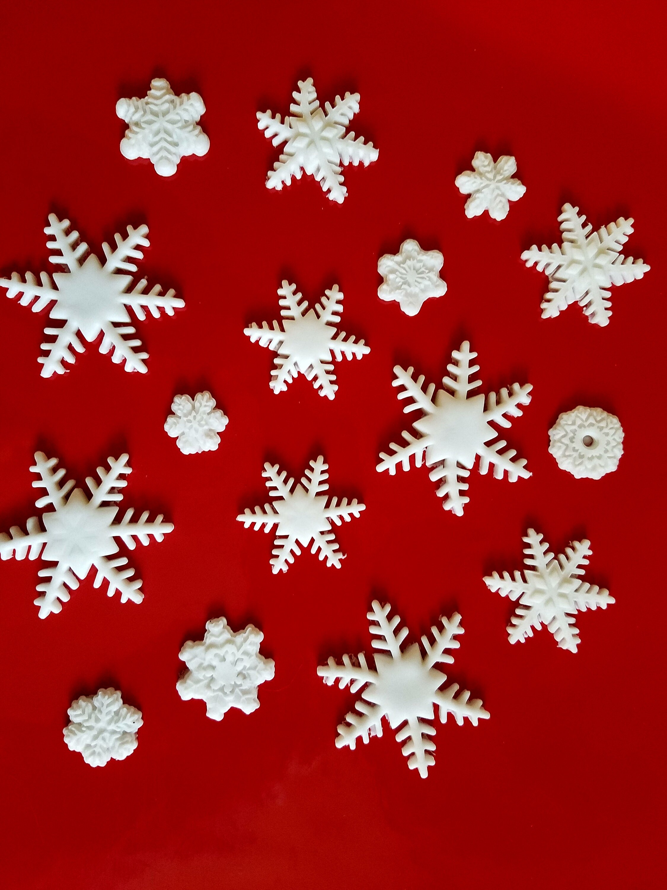 Edible Snowflakes for Cakes Desserts Cupcake Toppers Etsy