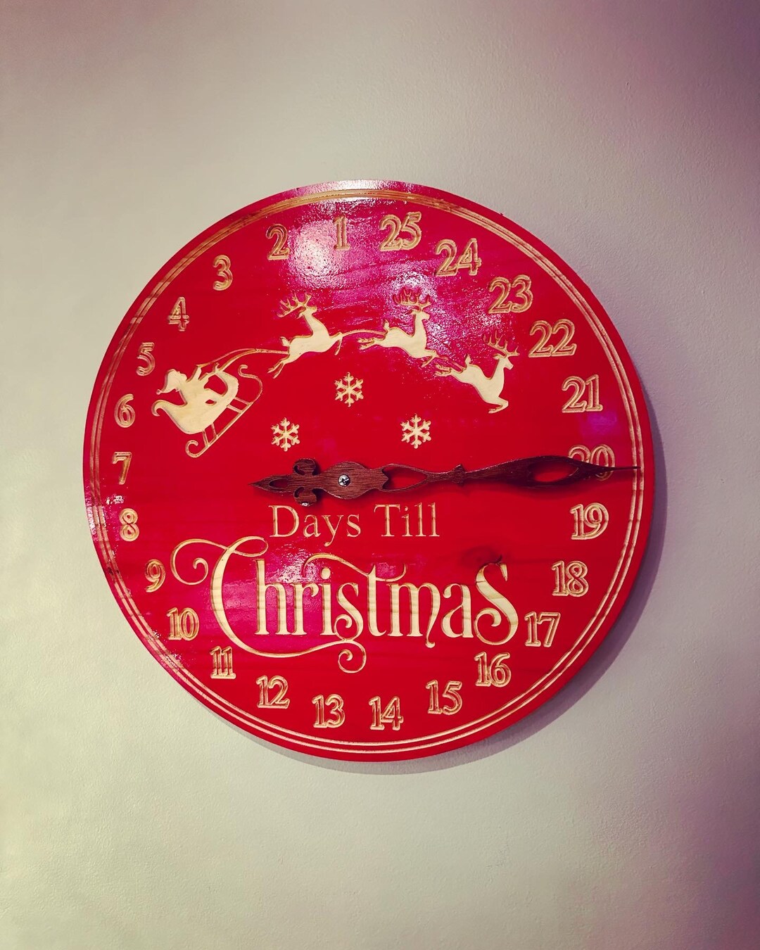 25 Day (manual) Count Down Clock - Etsy