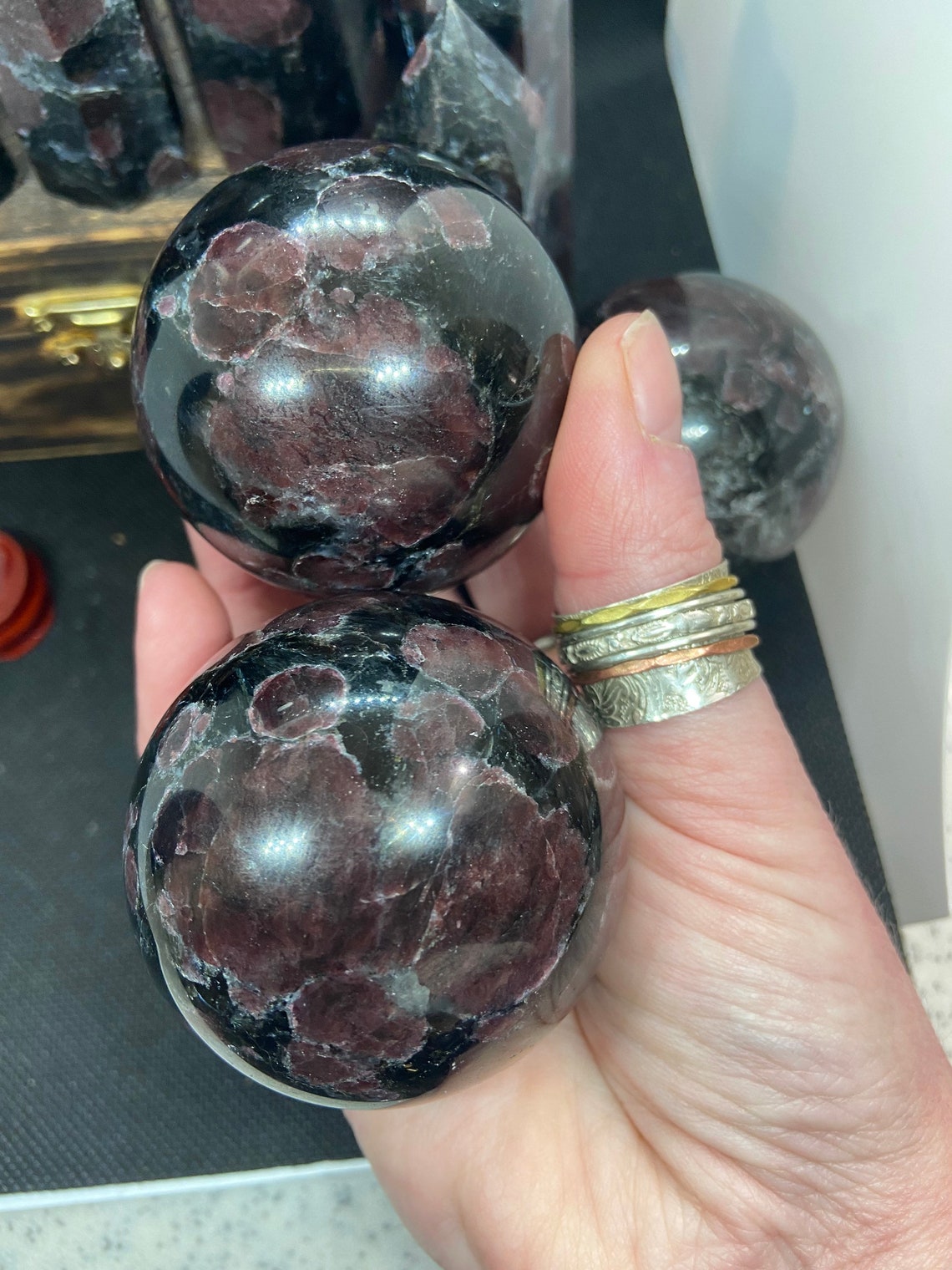 in astrophyllite firework stone Etsy