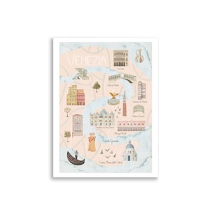 Venice, Italy Illustrated Map