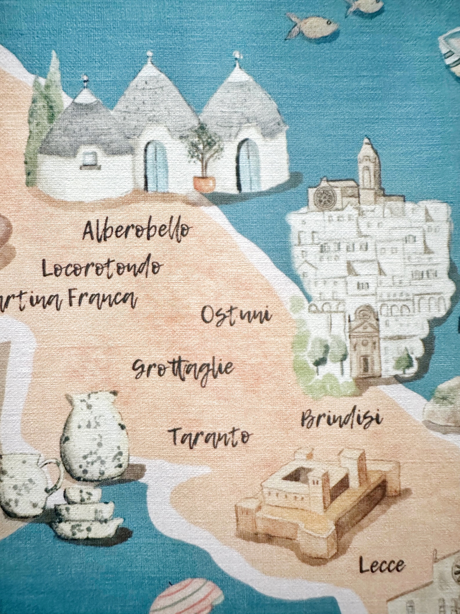 Puglia Map - Etsy