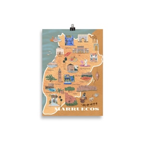 Carte du Maroc