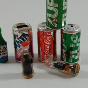 Miniature Soft Drink Cans - ketchup