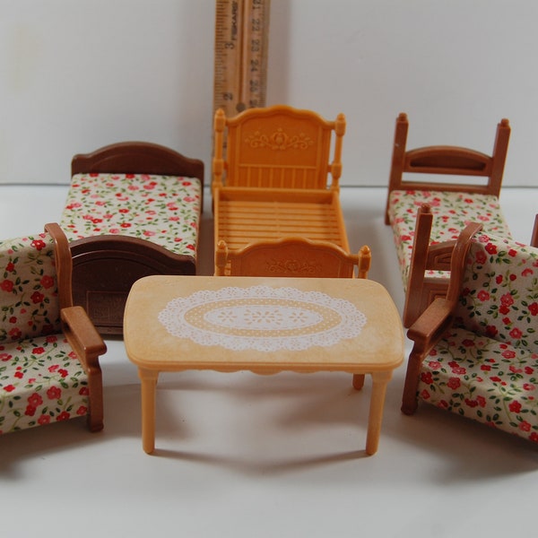 Plastic Dollhouse Furniture Bed Etsy