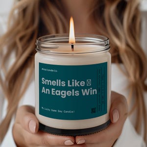 Fly Eagles Fly, Philadelphia Eagles Candle, Philadelphia Eagles Gift, Game Day Decor, Funny Eagles Gift, Football Gifts, Eagles Gift, Eagles
