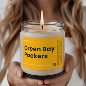 Packers Fan Gift, Green Bay Packers Gift, Cheesehead Gift, Green Bay Packers Funny Candle, Game Day Decor, Sunday Funday, Packers Gift Idea