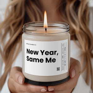 Bougie Same Me Nouvel An, Bougie du Nouvel An, Cadeau du Nouvel An, Cadeau meilleur ami, Bougie de fête, Cadeau de Noël, Cadeaux d&#39;entreprise, Cadeau collègue