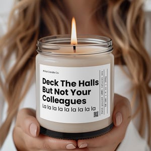 Lustige Wichtelkerze, lustiges Weihnachtsgeschenk für Kollegen, Bürogeschenk für Arbeitsfreunde, Einzigartiges Wichtelgeschenk, Weihnachtsgeschenk f