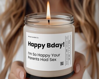 あなたの両親がセックスをして本当によかったキャンドル、誕生日おめでとう、面白い誕生日プレゼント、親友の誕生日、親友へのプレゼント、友達へのプレゼント