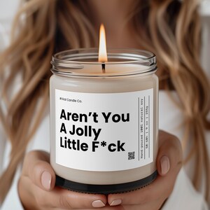 Funny Christmas Decor, Christmas Candle, Funny Christmas Gift, Secret Santa, Holiday Candle, Gifts For Her, Gifts For Him