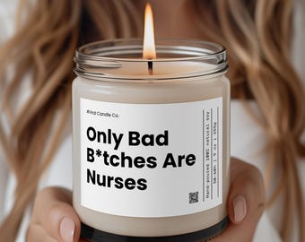 Funny Gift For Nurse, Nurse Candle, Nurse Grad School Gift, Nurse Joke, Registered Nurse Candle Gift, Gift For Nurse, Nursing School Gift