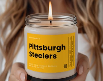 Steelers Fan Gift, Smells Like Steeler Nation, Pittsburgh Steelers Funny Candle, Game Day Decor, Sunday Funday, Football Fan Gifts, Steelers