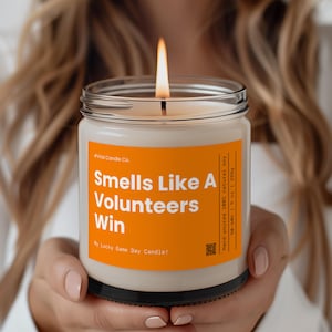 Tennessee Volunteers Gift,  Volunteers Gift, Game Day Decor Vols Pride Gift, College Football Candle, Tennessee Candle, Vols Fan, Vols Gift