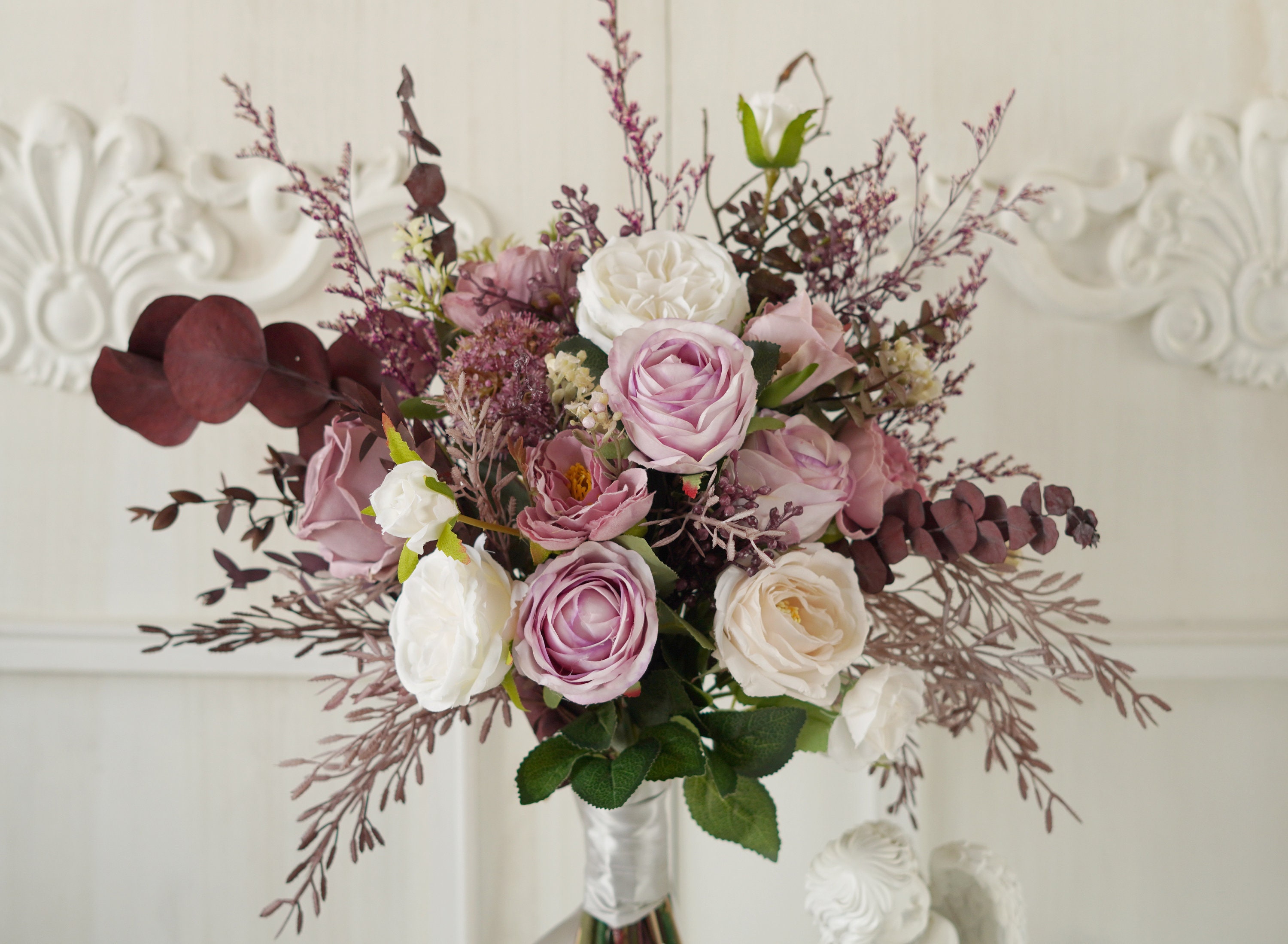 きょん太様　purple pink tropical Bouquet　造花ブーケ きょん太様purple pink tropical Bouquet造花ブーケ