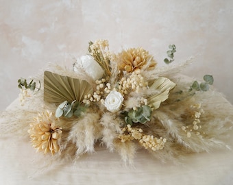 Bohemian Wedding Centerpieces,Preserved Dried Eucalyptus Leaves Table Flowers,Flower Wedding table centerpieces,Pampas grass,wedding