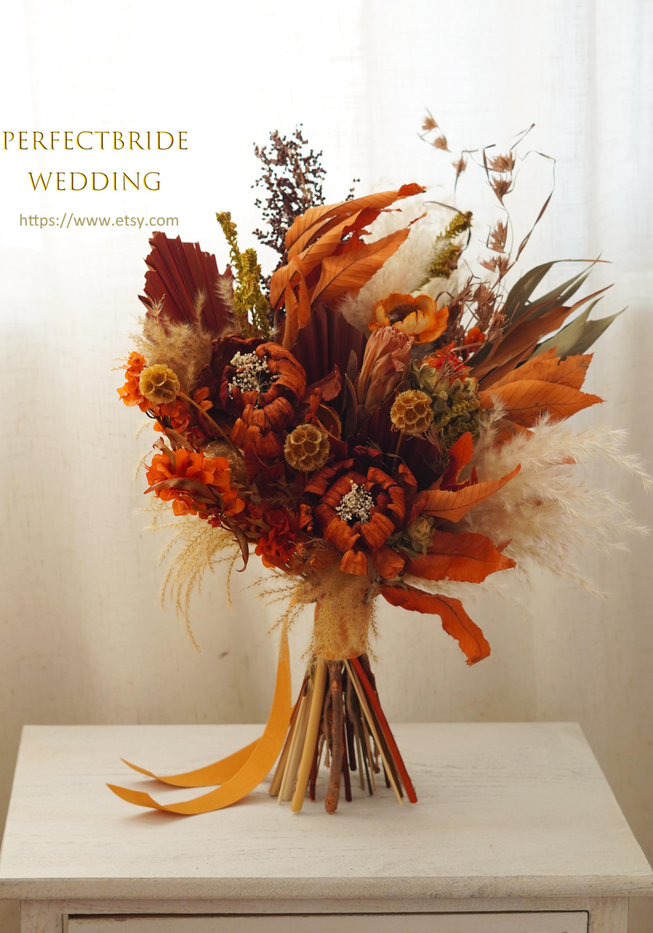 パンパスグラス＆ラストオレンジダスティ/パンパスグラスウェディング