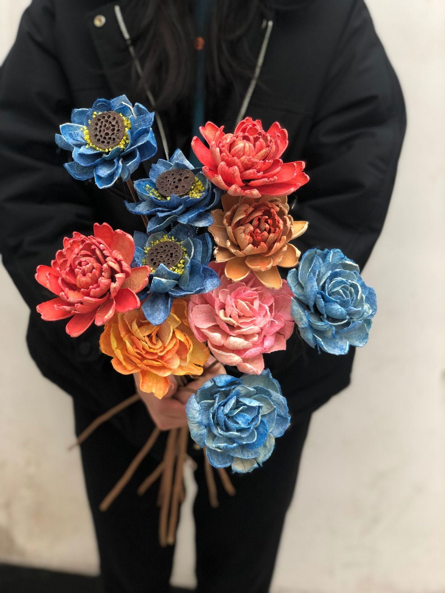 5 pcs Dried Lotus flowers flower bouquetdried flowersnatural Etsy