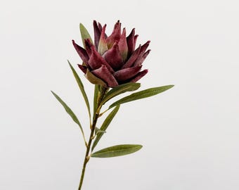 4"Blooms,Artificial Protea, Faux King Protea, Autumn Dried Look Flower, Rustic Home Decor, Wedding Bouquet , Floral Arrangement Supply