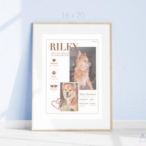 Personalized Pet Remembrance Print Home Decor