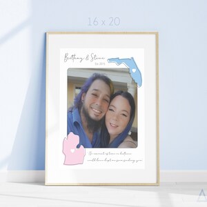 Personalized Distance Relationship Print Home Decor