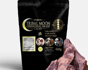 Tribal Moon Ceremonial Cacao – 100% Peruvian Criollo (610g)