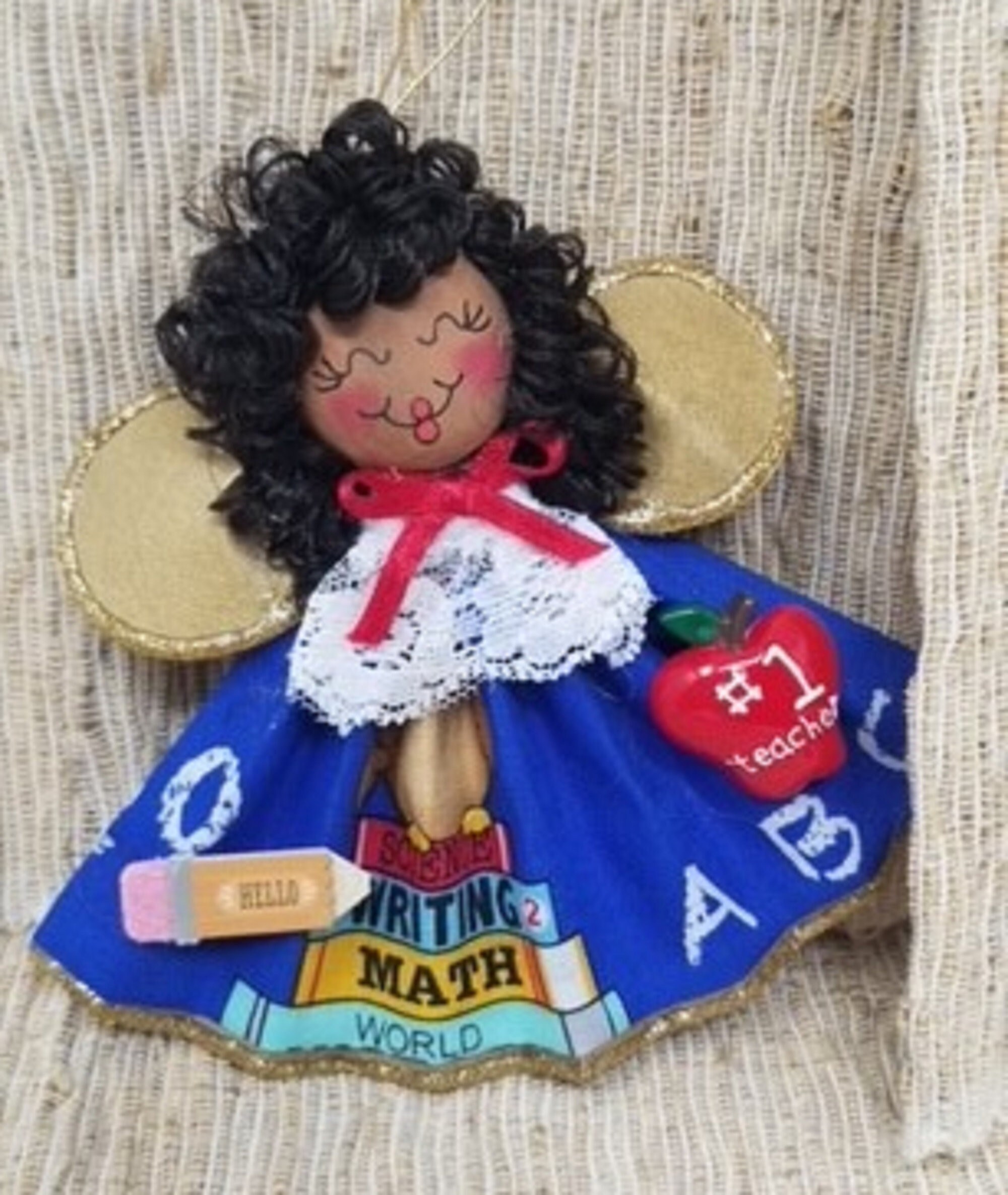 Hanging Angel, Teacher, Collectible X-mas Tree Hanging Décor Hanging Angel, Teacher, Collectible X-mas Tree Hanging Décor