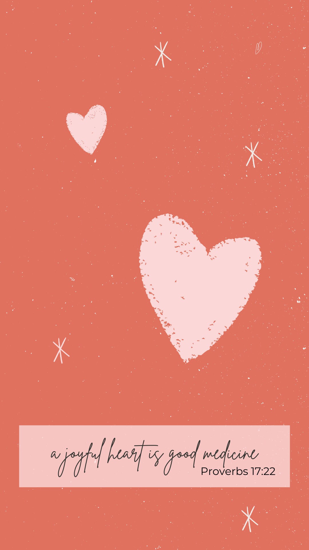 Iphone/android Bible Verse A Joyful Heart Wallpaper Etsy
