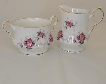 Juego de azucarero y lechera de porcelana fina Hammersley, exclusivo de Princess House, de estilo vintage.