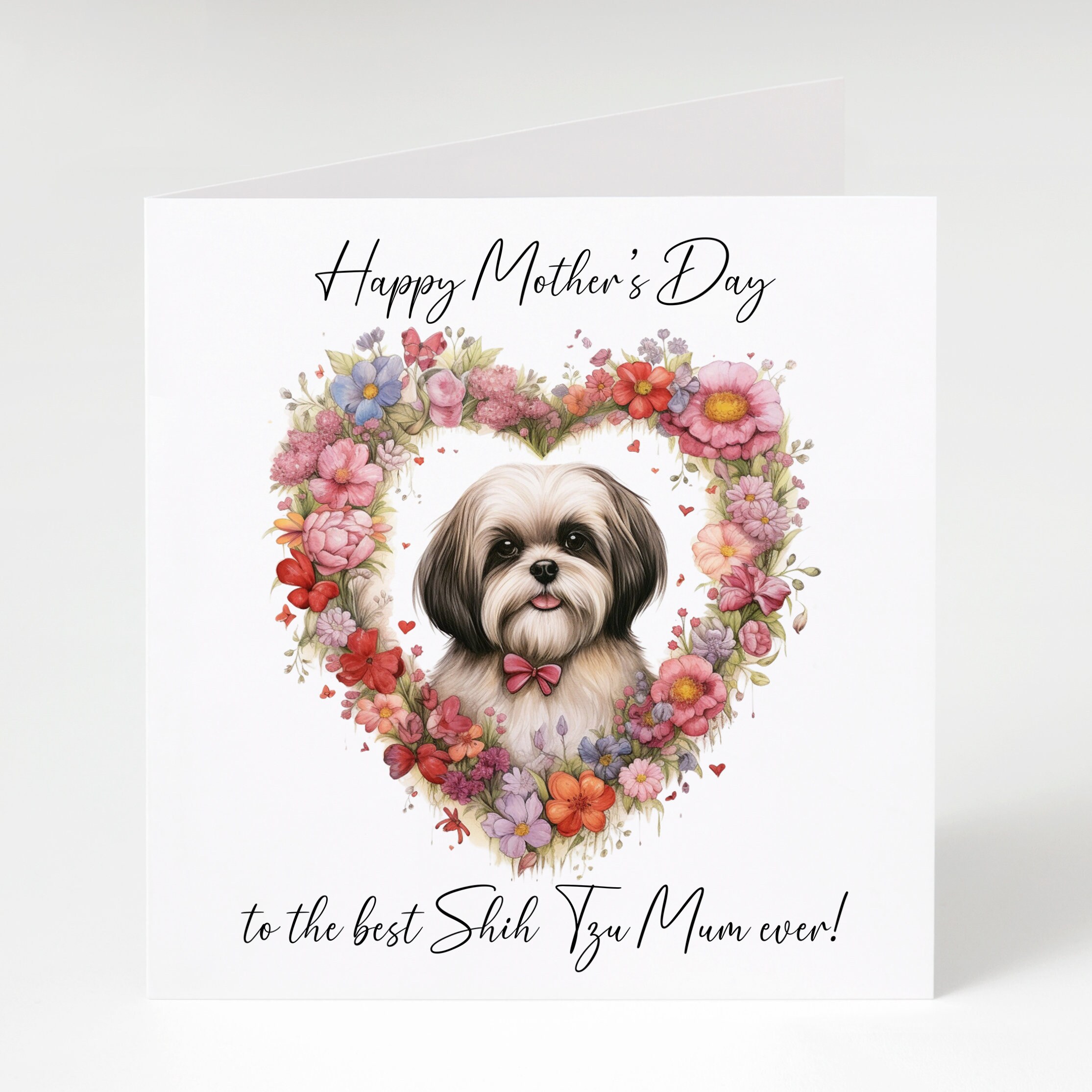 Shih Tzu Mother's Day Card, From the Dog, Dog Mum, Matching Mug
