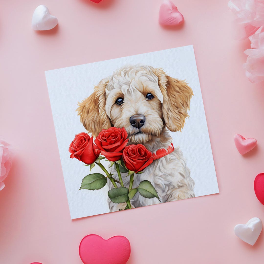 White Cockapoo Card, Cockapoo Gift, Cockapoo Card, Cockapoo Mum, Dog ...
