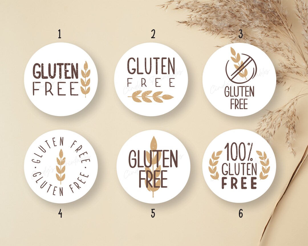 Gluten Free Labels Gluten Free Stickers Baking Business Stickers 3