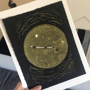 Aries Lino Print