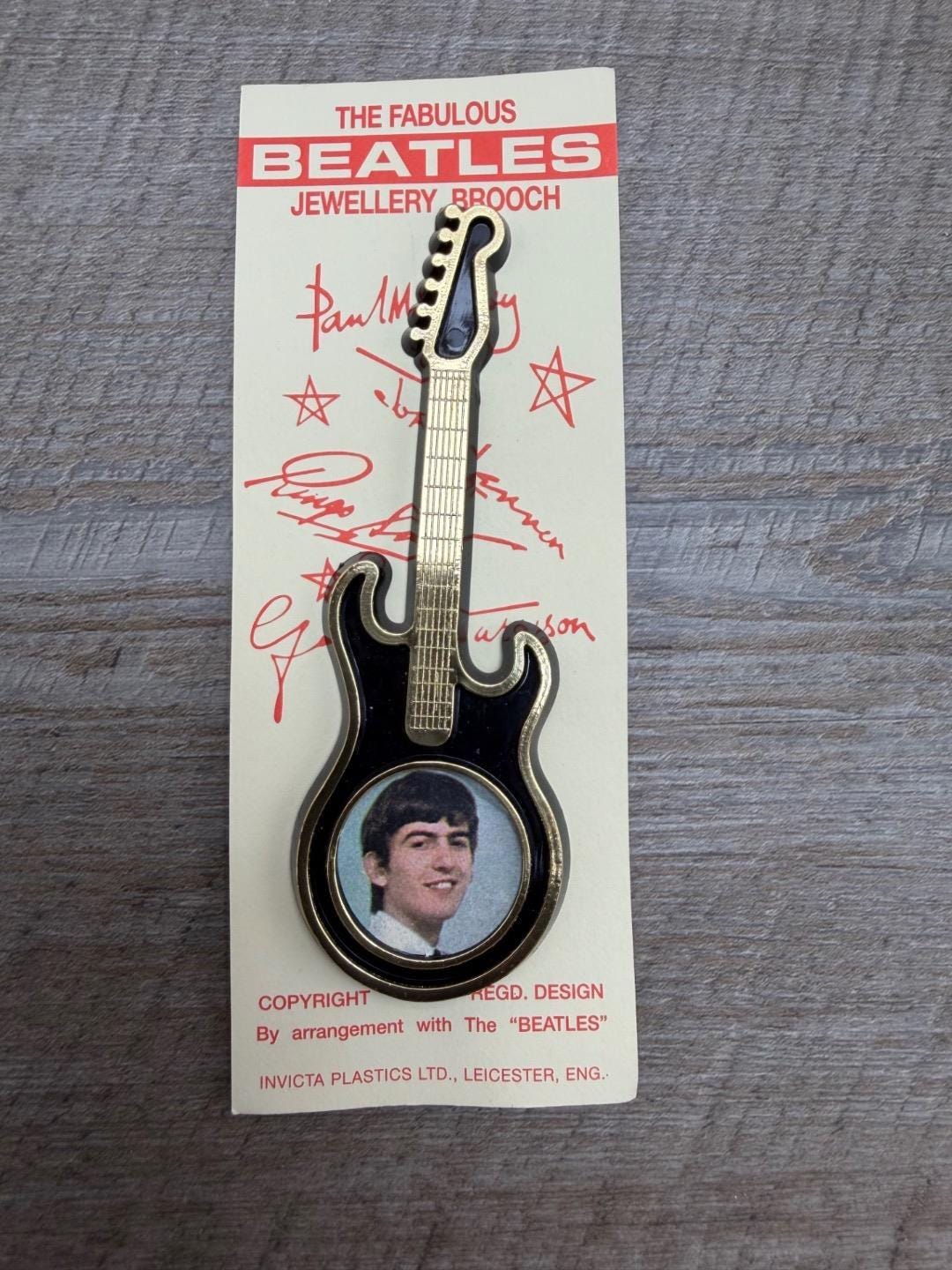 Beatles Guitar Brooch - Etsy
