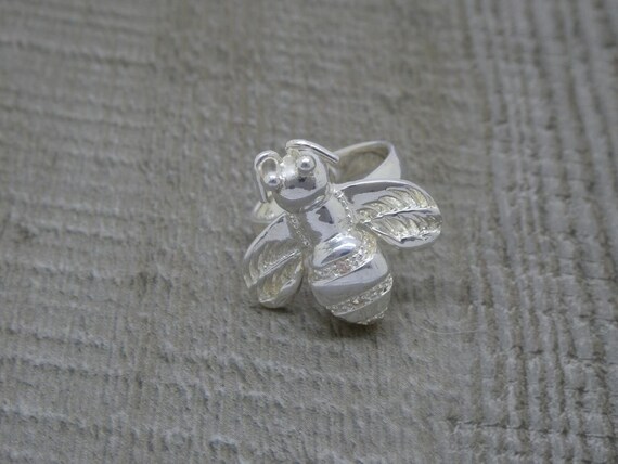 Impressive Solid 925 Sterling Silver Bumblebee Be… - image 4