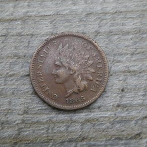 1865 U.S. Indian Head Cent Fancy 5 Variety Coin