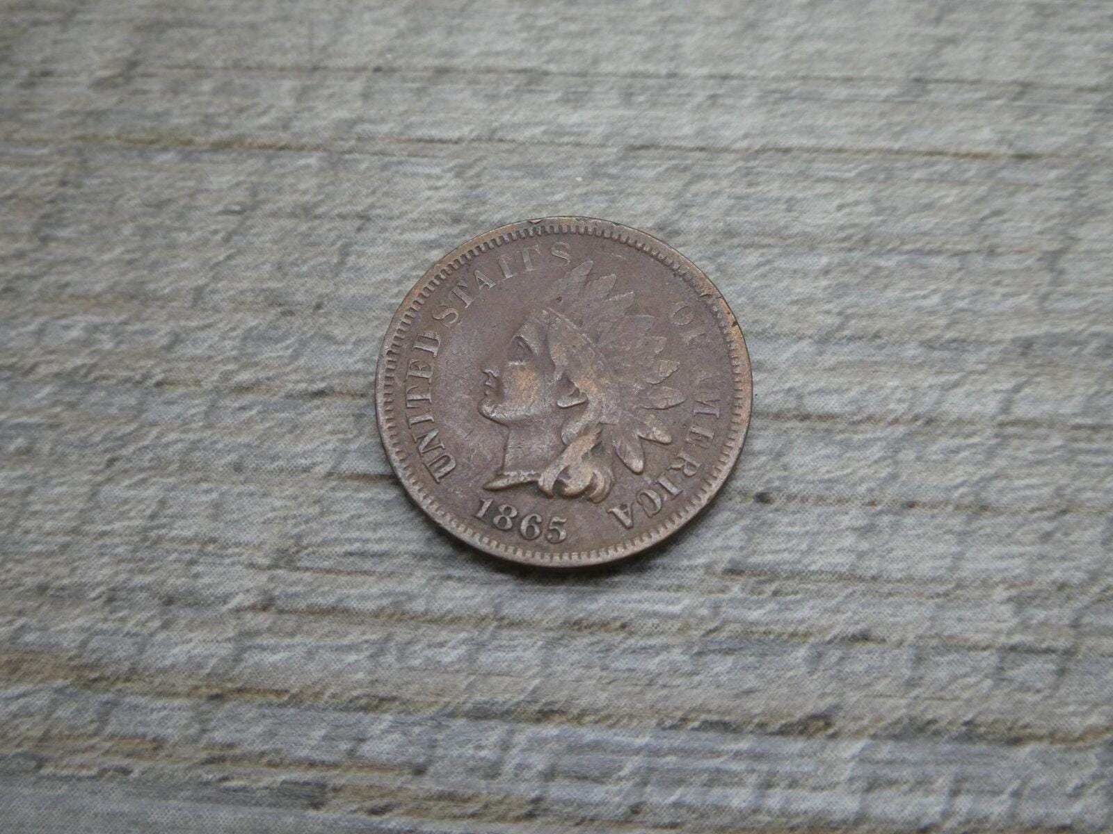 1865年米国インディアンヘッドセントファンシー5バラエティ