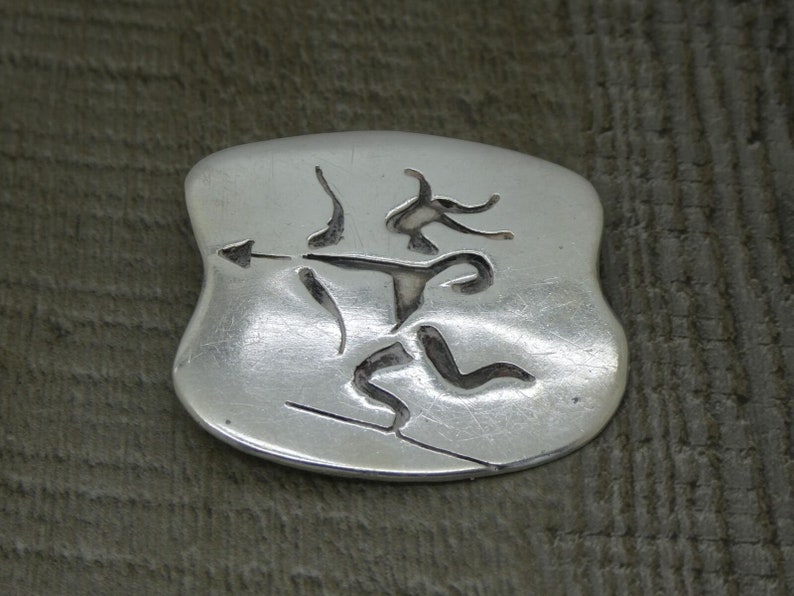Broche exclusive 925 Argent Götze Maja Aztecs Mexique Vintage Cadeau 35