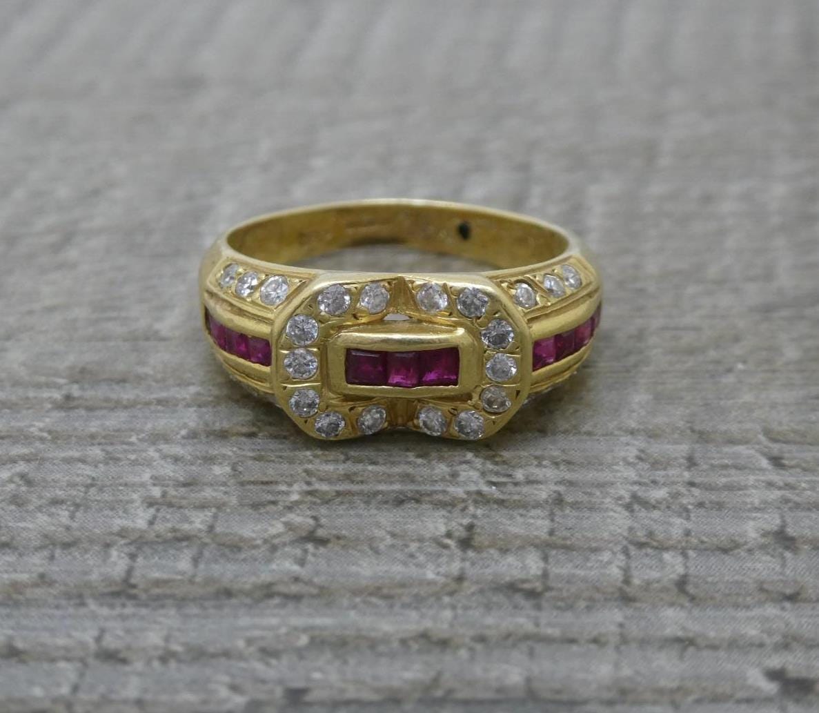 1985 Diamond Ring - Etsy