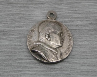 珍品　ローマ教皇 ピウス12世 ブロンズ　メダル　青銅 アンティーク 珍品ローマ教皇 ピウス12世 ブロンズメダル青銅 アンティーク